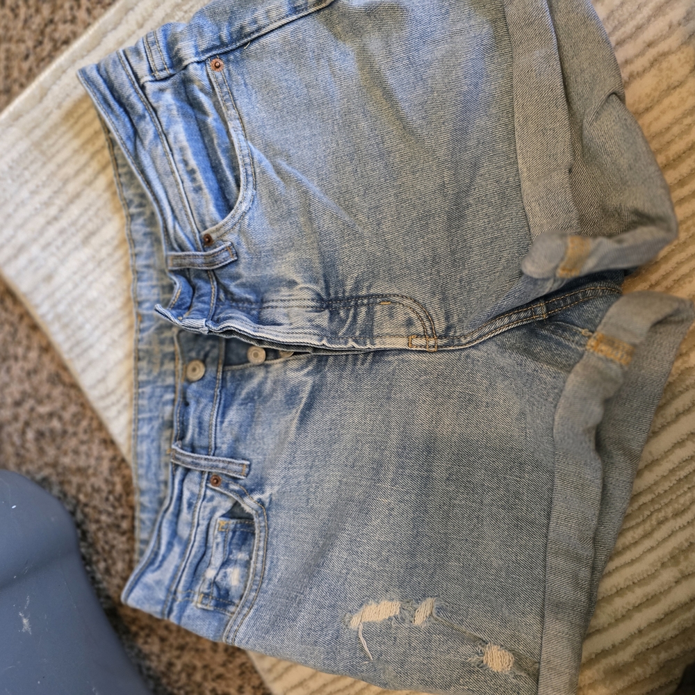 Old Navy Blue Jean Shorts Distressed Denim